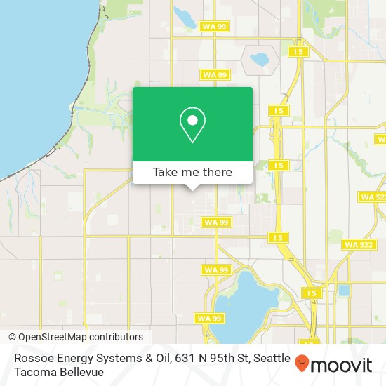 Mapa de Rossoe Energy Systems & Oil, 631 N 95th St