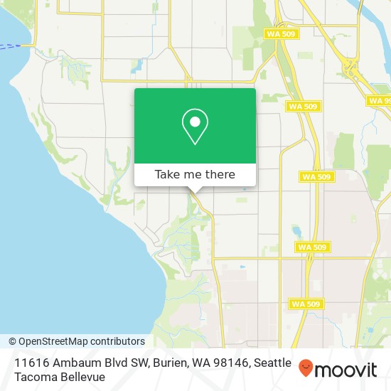 11616 Ambaum Blvd SW, Burien, WA 98146 map