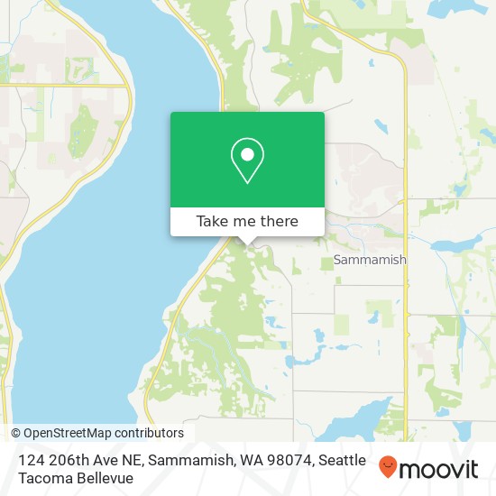 Mapa de 124 206th Ave NE, Sammamish, WA 98074