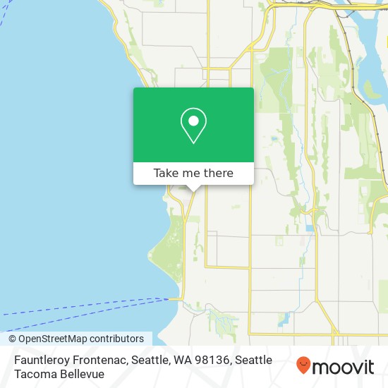 Fauntleroy Frontenac, Seattle, WA 98136 map