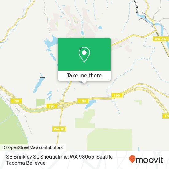 Mapa de SE Brinkley St, Snoqualmie, WA 98065