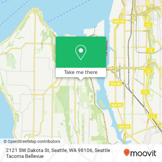 Mapa de 2121 SW Dakota St, Seattle, WA 98106