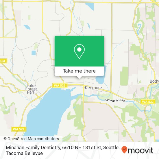 Mapa de Minahan Family Dentistry, 6610 NE 181st St