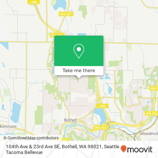 Mapa de 104th Ave & 23rd Ave SE, Bothell, WA 98021