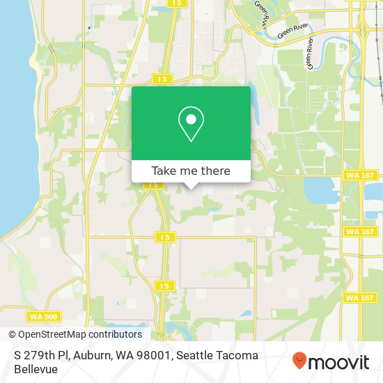 Mapa de S 279th Pl, Auburn, WA 98001