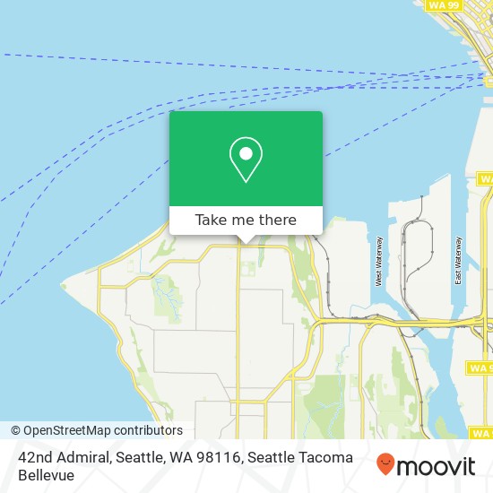 42nd Admiral, Seattle, WA 98116 map
