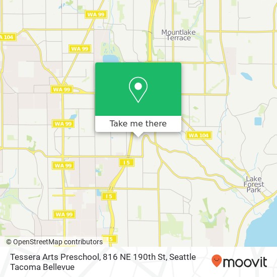 Tessera Arts Preschool, 816 NE 190th St map