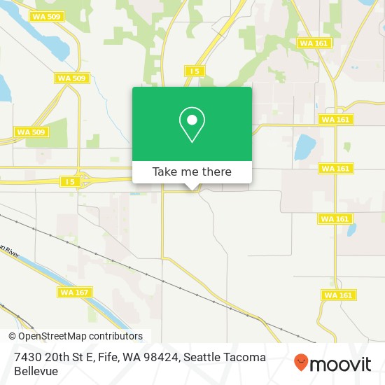 Mapa de 7430 20th St E, Fife, WA 98424