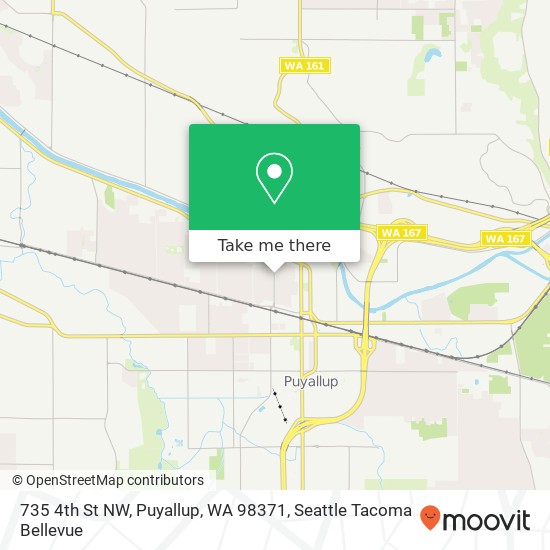 Mapa de 735 4th St NW, Puyallup, WA 98371