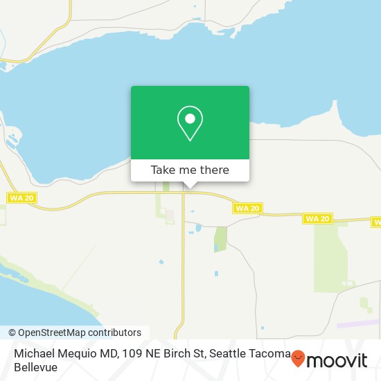 Mapa de Michael Mequio MD, 109 NE Birch St