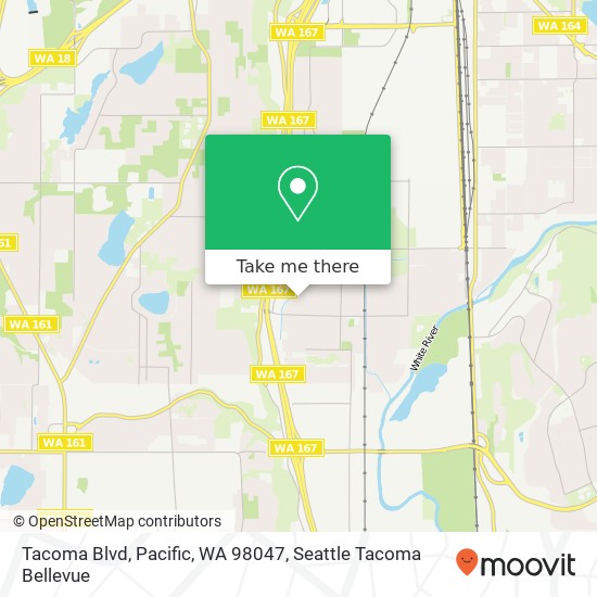 Tacoma Blvd, Pacific, WA 98047 map