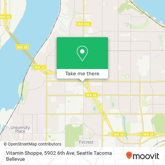 Mapa de Vitamin Shoppe, 5902 6th Ave