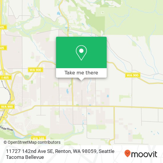 Mapa de 11727 142nd Ave SE, Renton, WA 98059