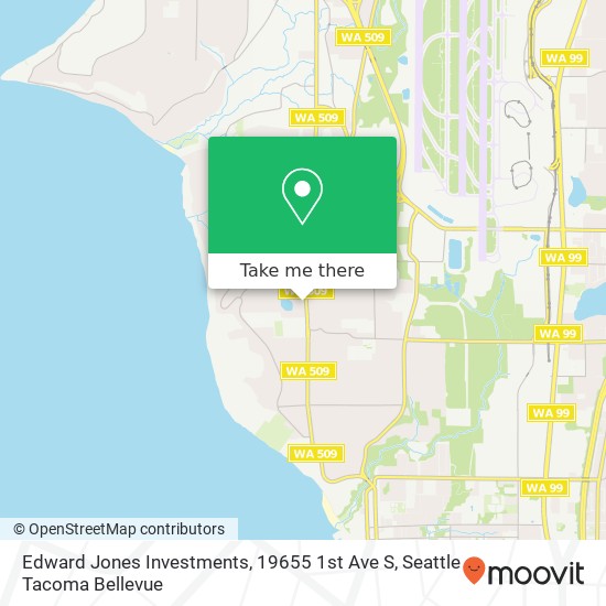 Mapa de Edward Jones Investments, 19655 1st Ave S