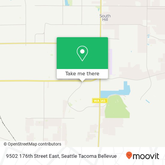 Mapa de 9502 176th Street East, 9502 176th St E, Puyallup, WA 98375, USA