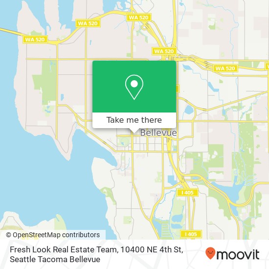 Fresh Look Real Estate Team, 10400 NE 4th St map