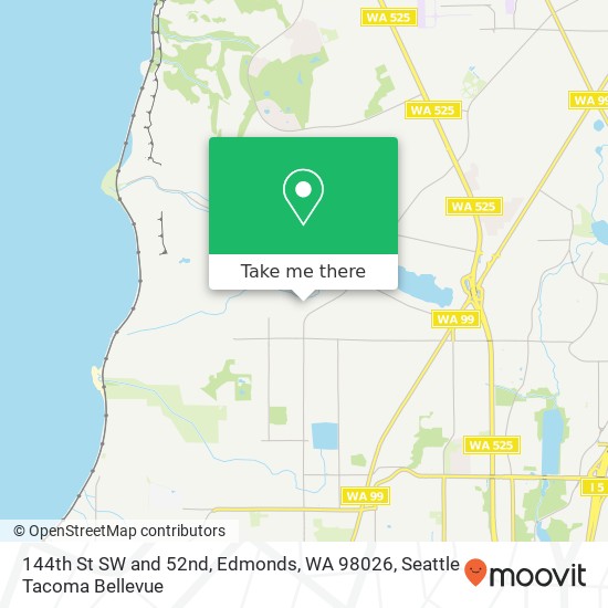 144th St SW and 52nd, Edmonds, WA 98026 map