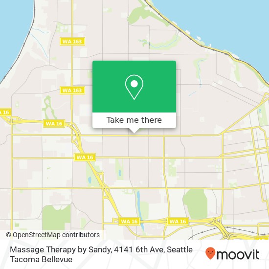 Mapa de Massage Therapy by Sandy, 4141 6th Ave