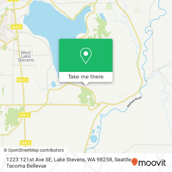 Mapa de 1223 121st Ave SE, Lake Stevens, WA 98258