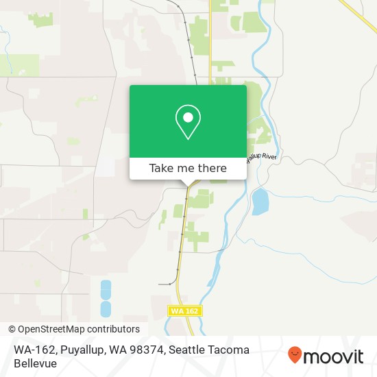 Mapa de WA-162, Puyallup, WA 98374