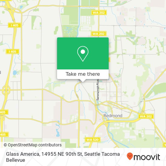 Mapa de Glass America, 14955 NE 90th St