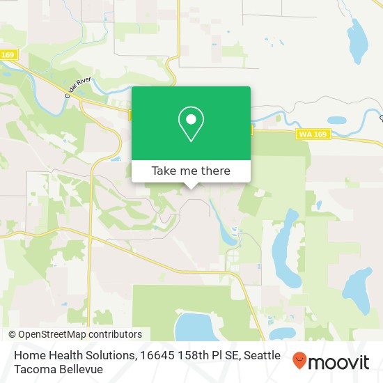 Mapa de Home Health Solutions, 16645 158th Pl SE