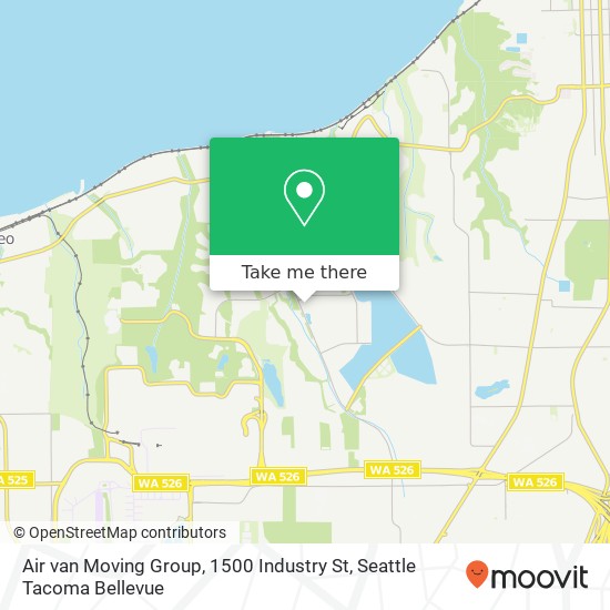 Air van Moving Group, 1500 Industry St map