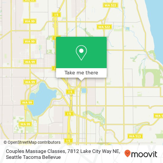 Mapa de Couples Massage Classes, 7812 Lake City Way NE