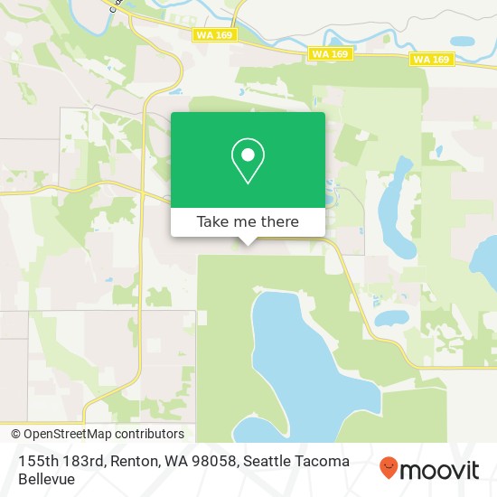 Mapa de 155th 183rd, Renton, WA 98058