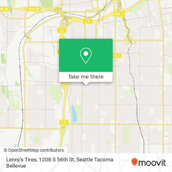 Mapa de Lenny's Tires, 1208 S 56th St