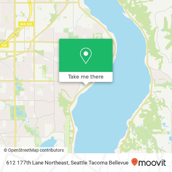 612 177th Lane Northeast, 612 177th Ln NE, Bellevue, WA 98008, USA map