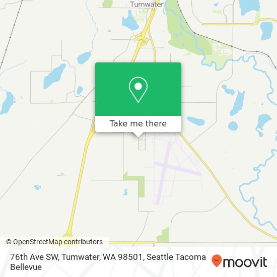 76th Ave SW, Tumwater, WA 98501 map