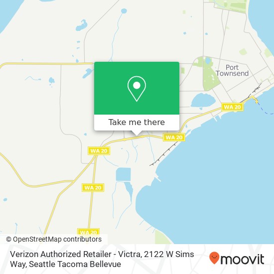 Mapa de Verizon Authorized Retailer - Victra, 2122 W Sims Way