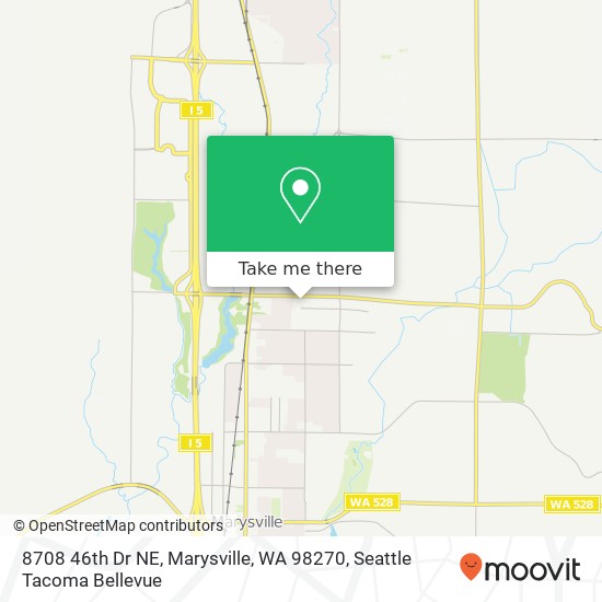 Mapa de 8708 46th Dr NE, Marysville, WA 98270