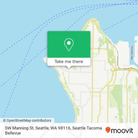 SW Manning St, Seattle, WA 98116 map