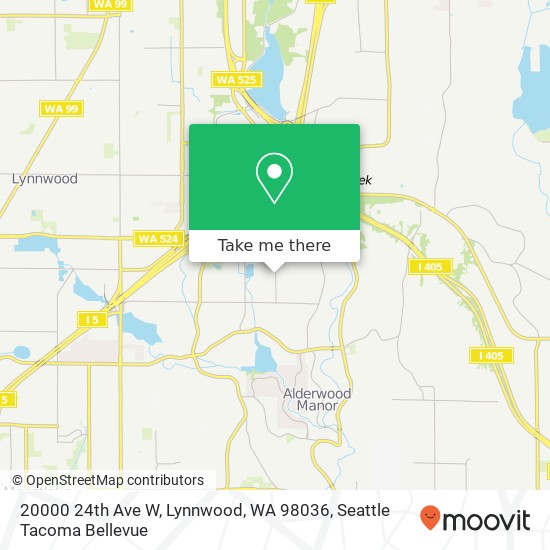 Mapa de 20000 24th Ave W, Lynnwood, WA 98036