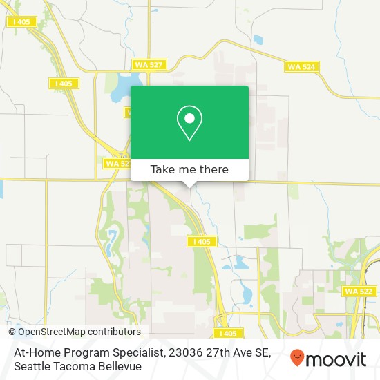 Mapa de At-Home Program Specialist, 23036 27th Ave SE