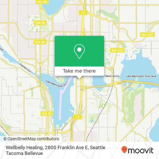 Mapa de Wellbelly Healing, 2800 Franklin Ave E