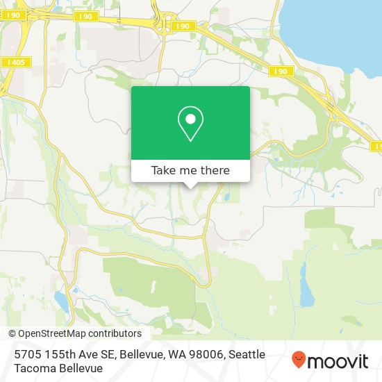 5705 155th Ave SE, Bellevue, WA 98006 map