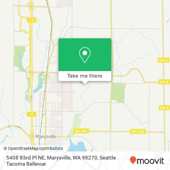 Mapa de 5408 83rd Pl NE, Marysville, WA 98270