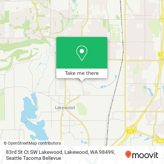 83rd St Ct SW Lakewood, Lakewood, WA 98499 map