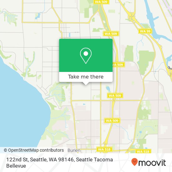 Mapa de 122nd St, Seattle, WA 98146