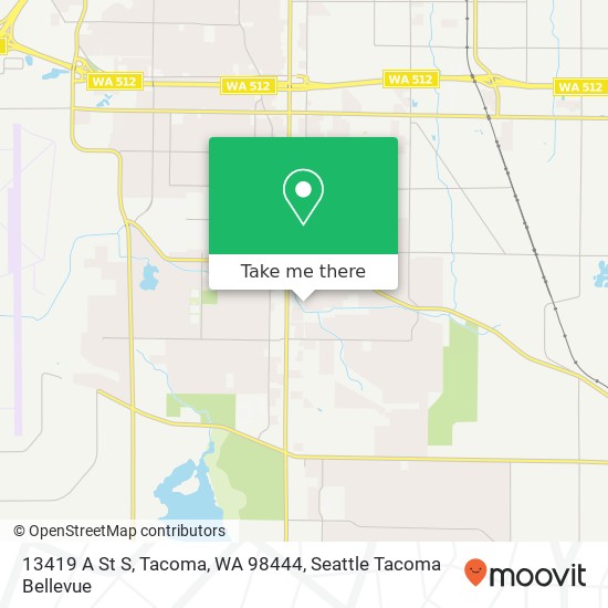 13419 A St S, Tacoma, WA 98444 map