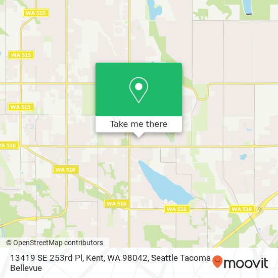 13419 SE 253rd Pl, Kent, WA 98042 map