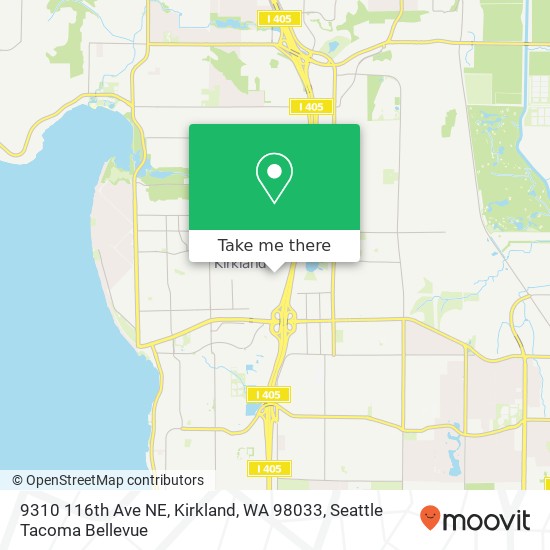 Mapa de 9310 116th Ave NE, Kirkland, WA 98033