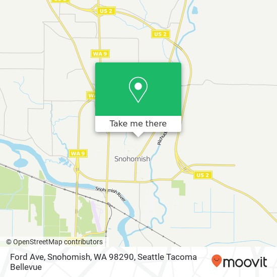 Mapa de Ford Ave, Snohomish, WA 98290