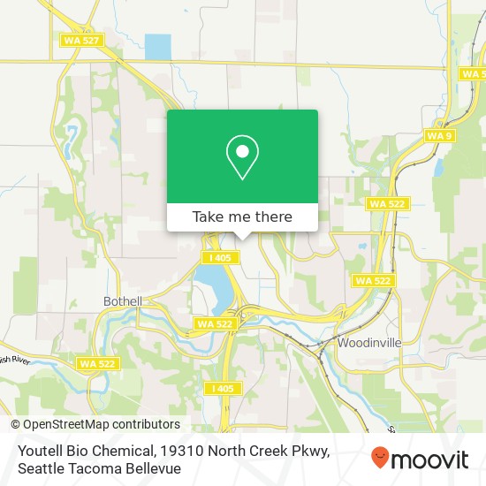 Mapa de Youtell Bio Chemical, 19310 North Creek Pkwy