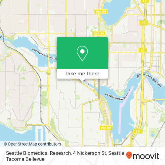 Seattle Biomedical Research, 4 Nickerson St map