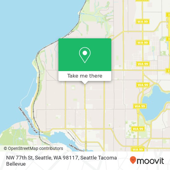 NW 77th St, Seattle, WA 98117 map