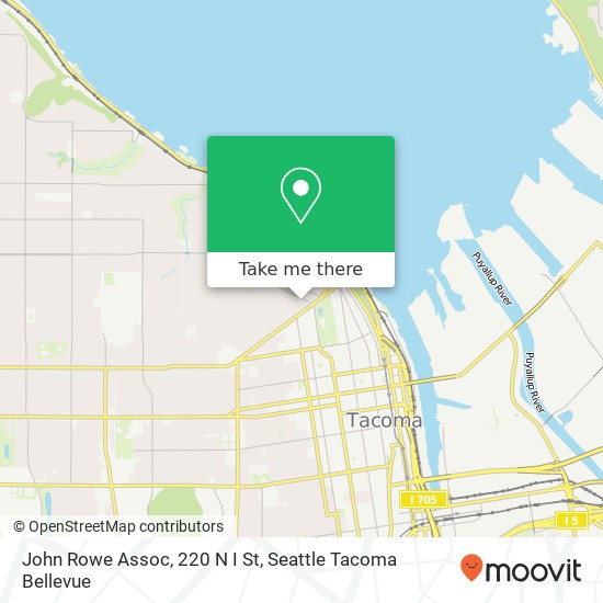 Mapa de John Rowe Assoc, 220 N I St